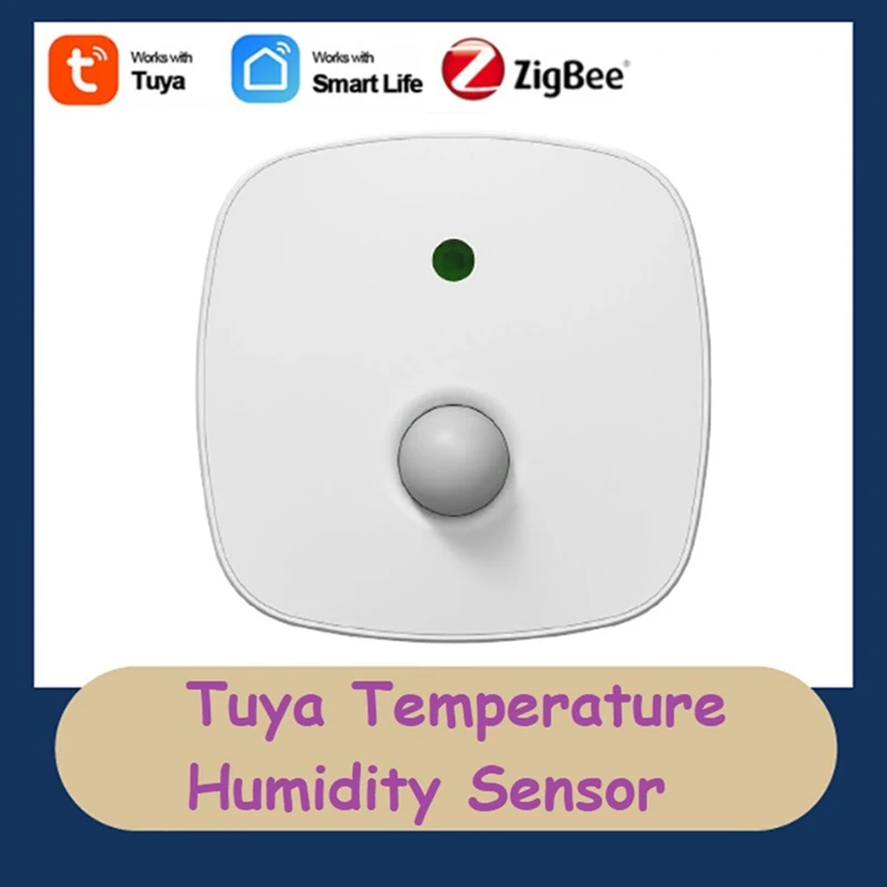 Imagem -02 - Tuya Zigbee Temperatura Inteligente e Umidade Sensor Sensor de Movimento Infravermelho App Control Higrômetro e Termômetro Detector pc