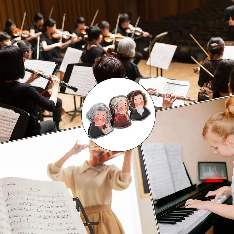 حامل كتب البيانو، حامل فتاحة كتب كرتونية، مشابك مرجعية، ملحقات موسيقى أكريليك مضحكة لوثائق كتالوجات كبيرة