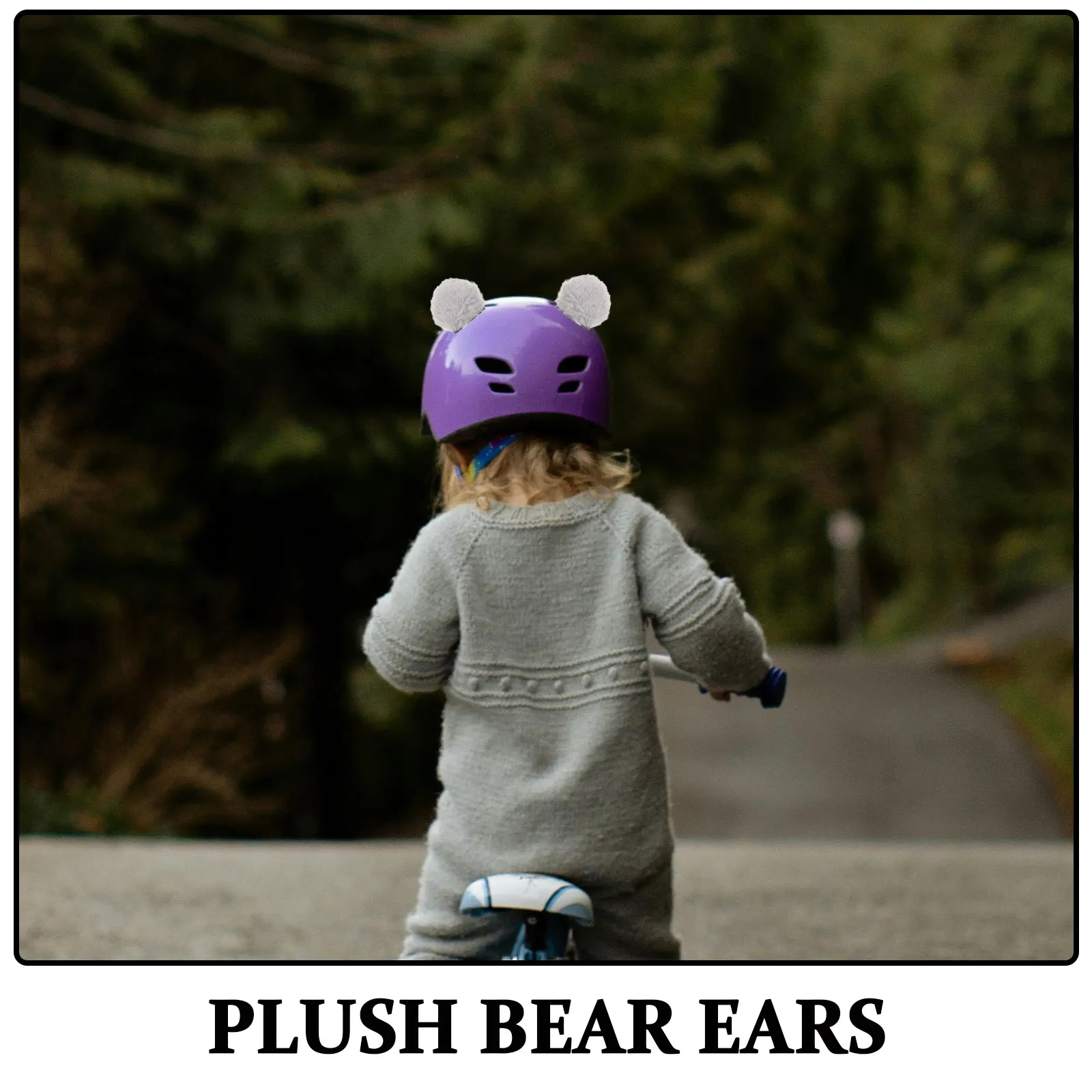 1Pair Bear Ear Decor for Motorcycle Electric Scooter Helmets Detachable Fun Fashionable Rider Accessory Unique Topper
