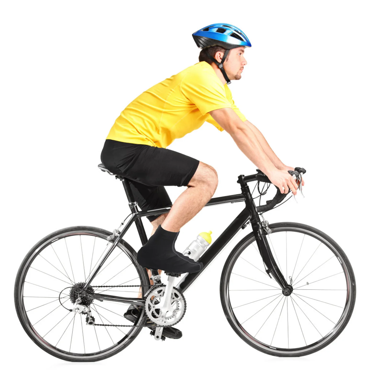 

Road Bike Accessories Outdoor Sports Shoe Cover Anti-slip Lightness Reusable Covers Black