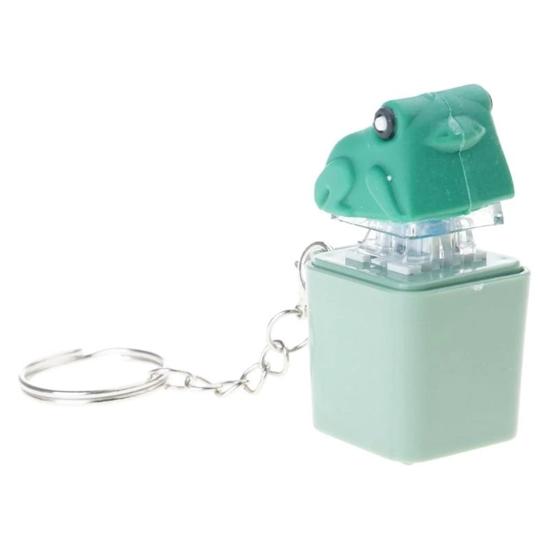 ABS Frogs Press Charm Stress Reliever Light Sound Keychains Office Toy