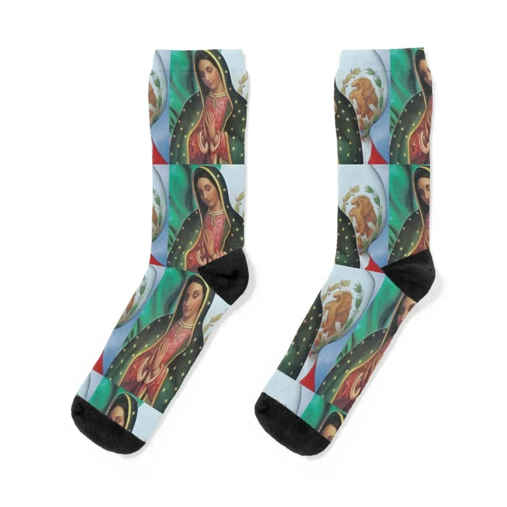 

Virgen de Guadalupe Socks funny sock floor Women's Socks Men's