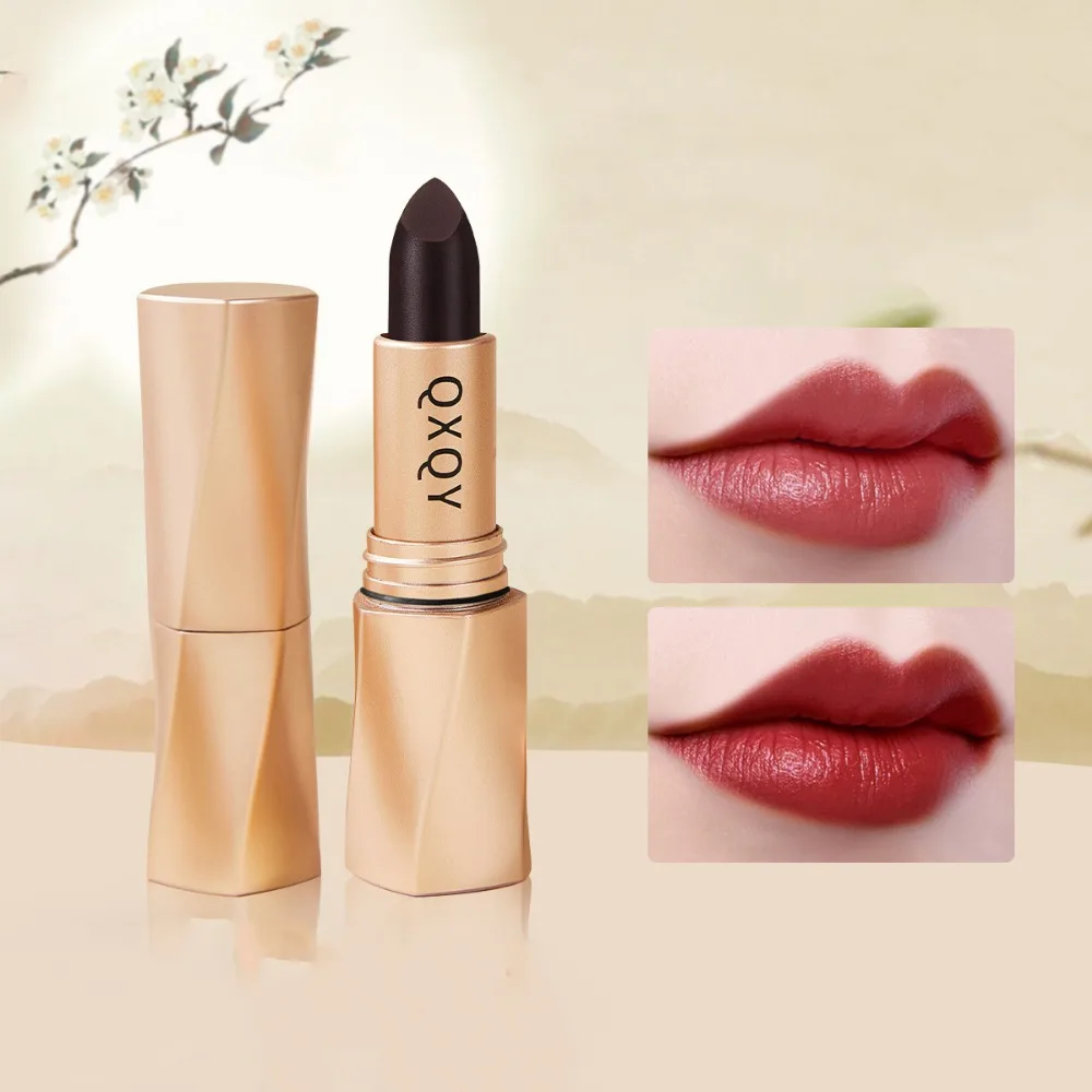 ลิปสติกเนื้อแมทติดทนนานกันน้ำลิปบาล์มแบบแข็งหลากสีลิป รูจ ผู้หญิง