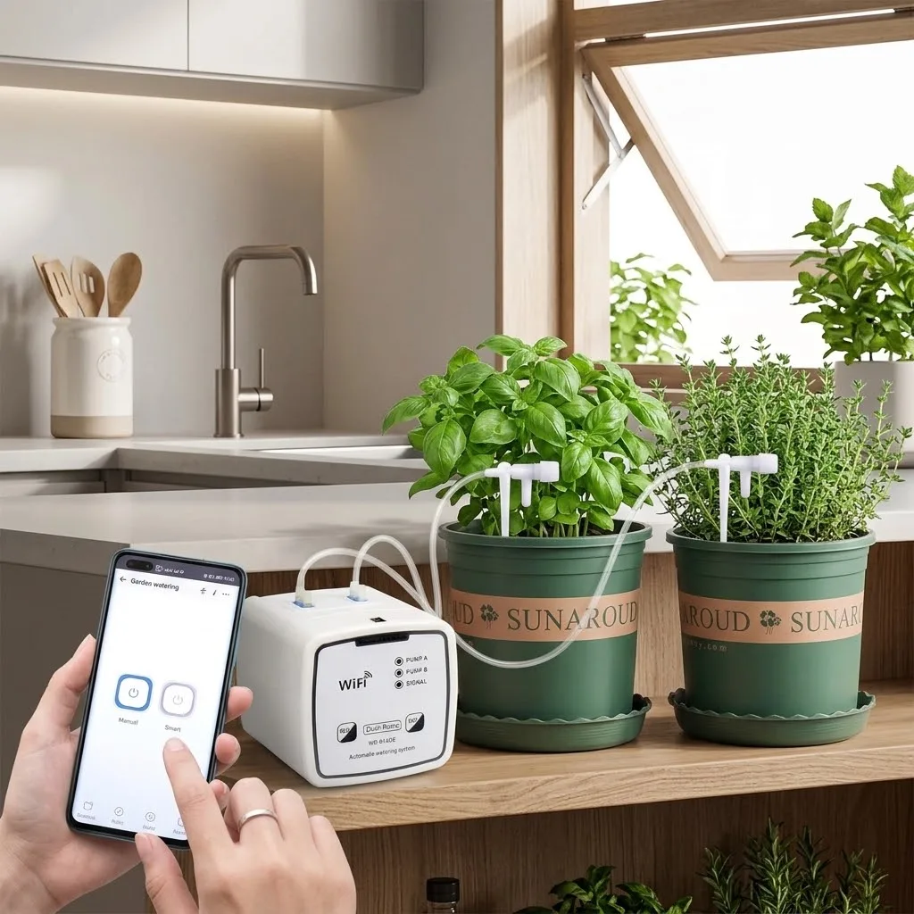 Automatic Watering Pump Controller Sprinkler Drip Irrigation Device Pump Timer System Intelligent Garden Tools For Flowers Plant