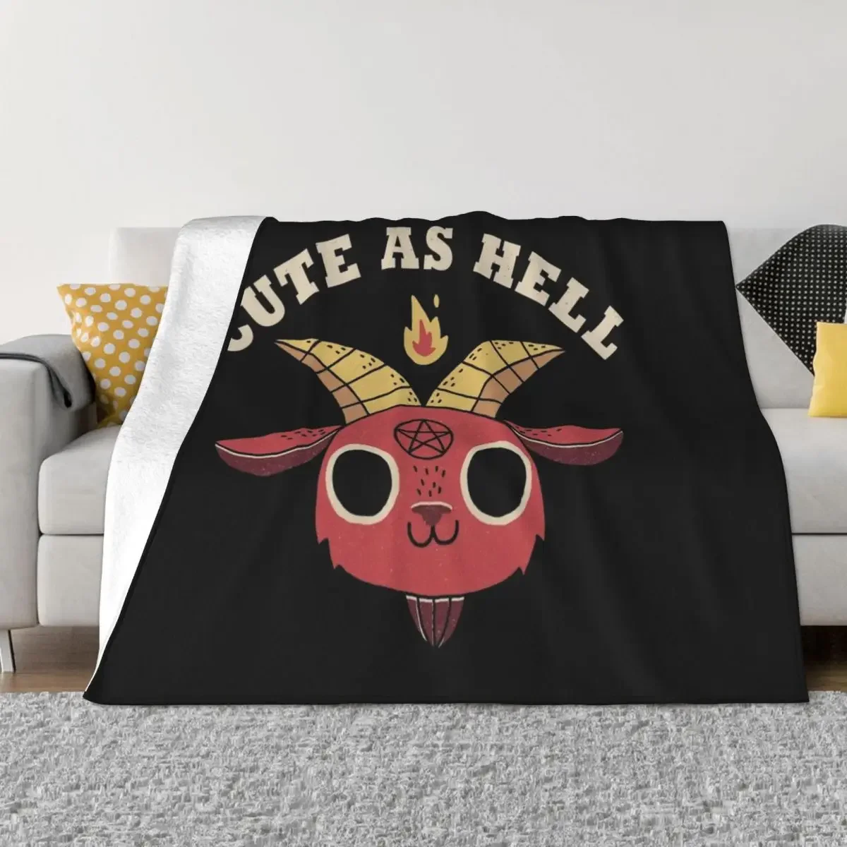 

Cute As Hell Throw Blanket Picnic Luxury Throw Loose Fluffys Large Blankets