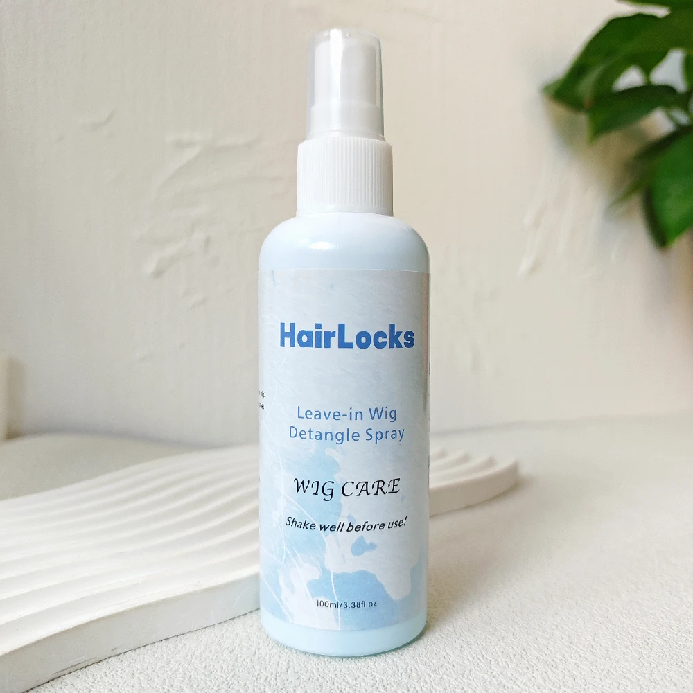 Wig Care Spray 100ml Synthetic Wig Detangler Leave In Spray Smooth Shine Hair Care Solution for Wigs Wig Detangling Mist