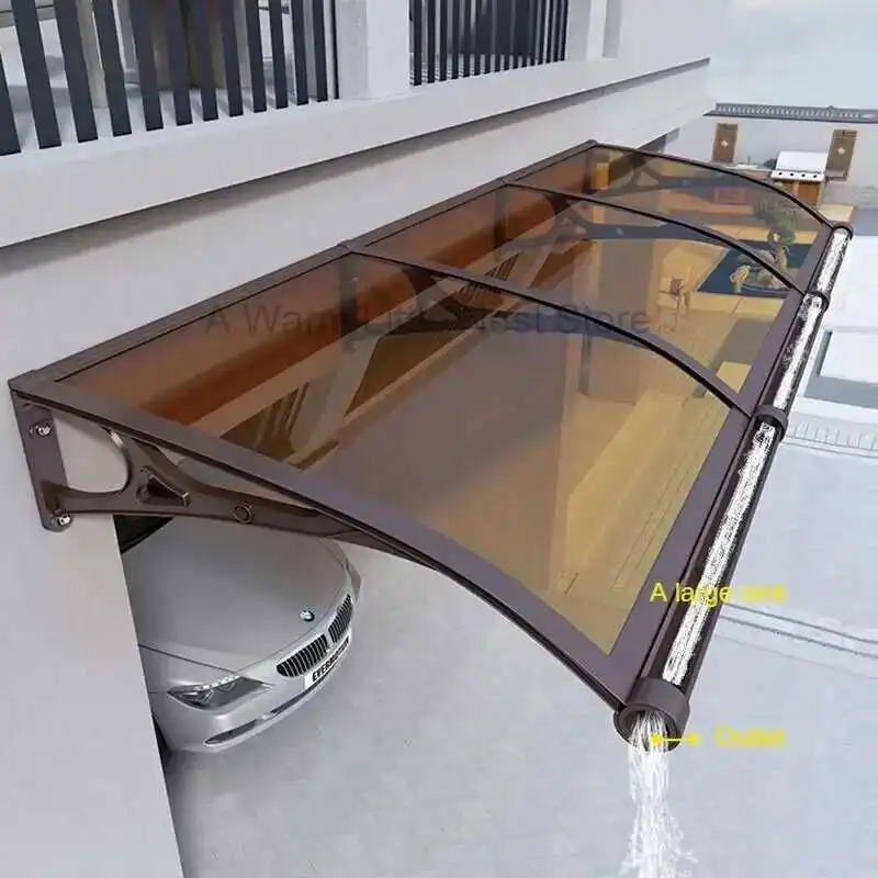 

Aluminum Alloy Canopy Awning for Household Balcony Gazebo Waterproof Awning with Large Sink Gazebos for Outdoor Courtyard Eaves