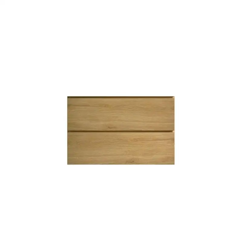 Wall Mount Cabinet, Natural Oak Finish, 2 Drawers, KD Assembly