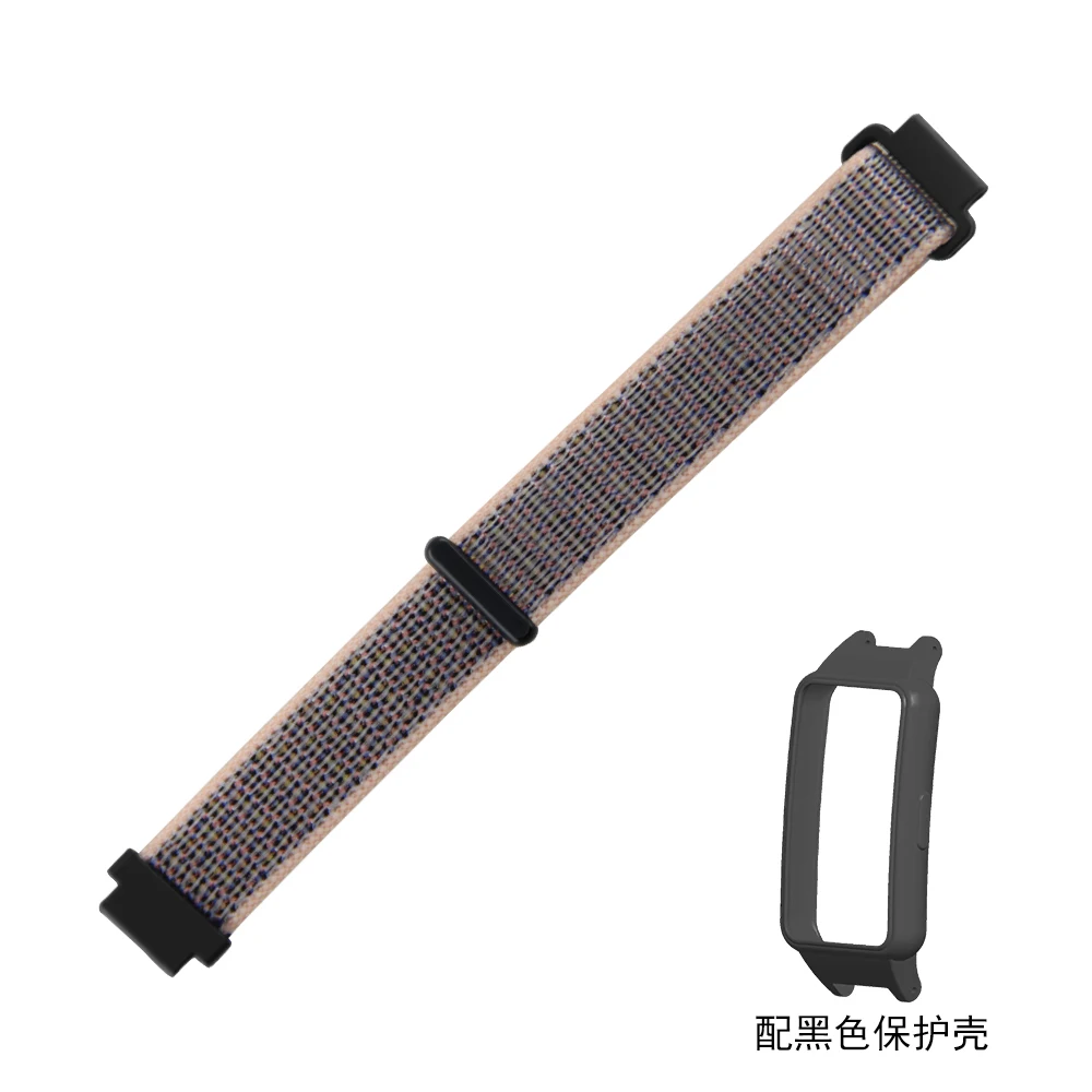 

Watch Strap & Soft Protective Case For Huawei Band 6/6Pro/7 Honor Band 6/7 Skin-friendly Nylon Sport Smart Watch Band Men Women