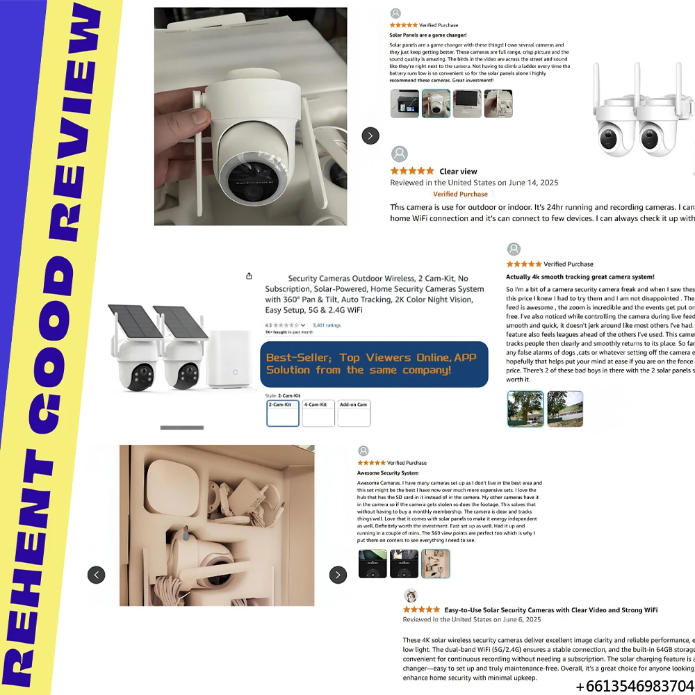HomeBase 4-Cam Kit 5G/2.4G 8MP - Camera Solar Wireless recension och pris