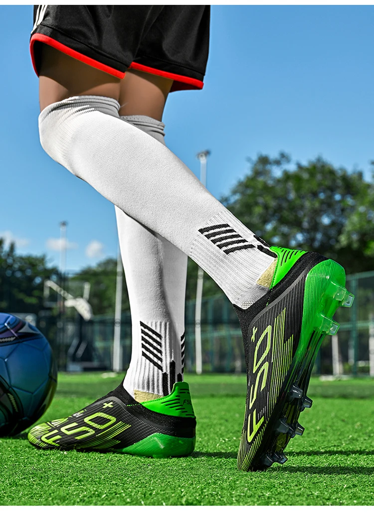 Neue Herren-Fußballschuhe Rutschfeste Sneakers Trainingsschuhe Bestseller Fußballstiefel Leichte Hochwertige Rasenplatzschuhe Mittelhohe Outdoor-Schuhe – Detail 9