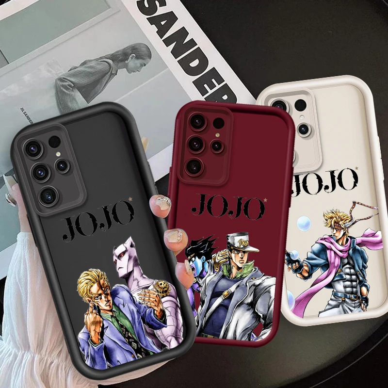 

JoJos Bizarre Adventure For Samsung Note 20 S24 S23 S22 S21 S20 Ultra Plus FE A25 A23 A22 A15 A31 5G Eye Ladder Back Phone Case