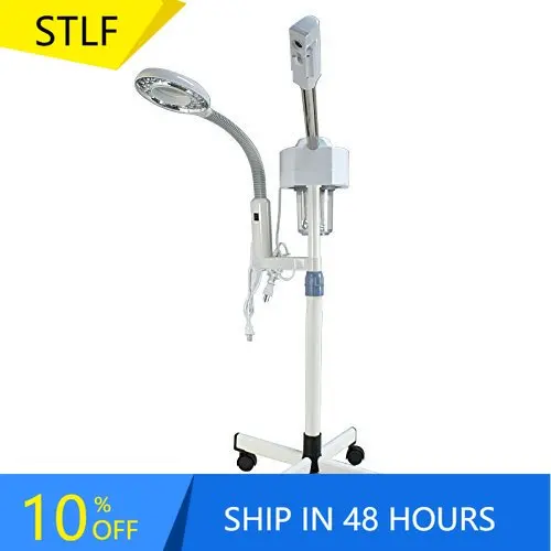 STLFFace Dampfgerät 2-in-1 Nano Ionic Hot Professional Spa Luxusständer Ozondampf Manueller Gesichtsmaschinendampfer
