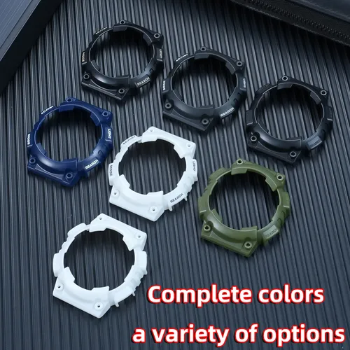 Imagen 2 del producto Para Casio AQ-S810W AQS810WC correa de resina de repuesto de 18mm + caja de reloj, accesorio de reloj deportivo al aire libre impermeable a prueba de golpes