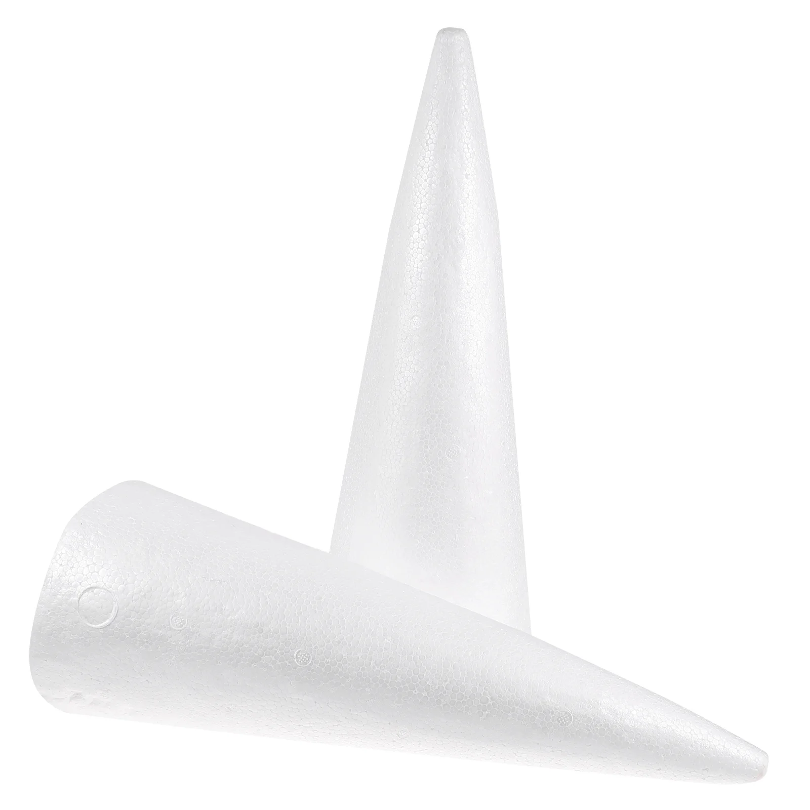 

6Pcs Kids DIY Craft Foam White Solid Cone Easy Paint Children Preschool Church Christmas Ornament Cone Craft Ornament