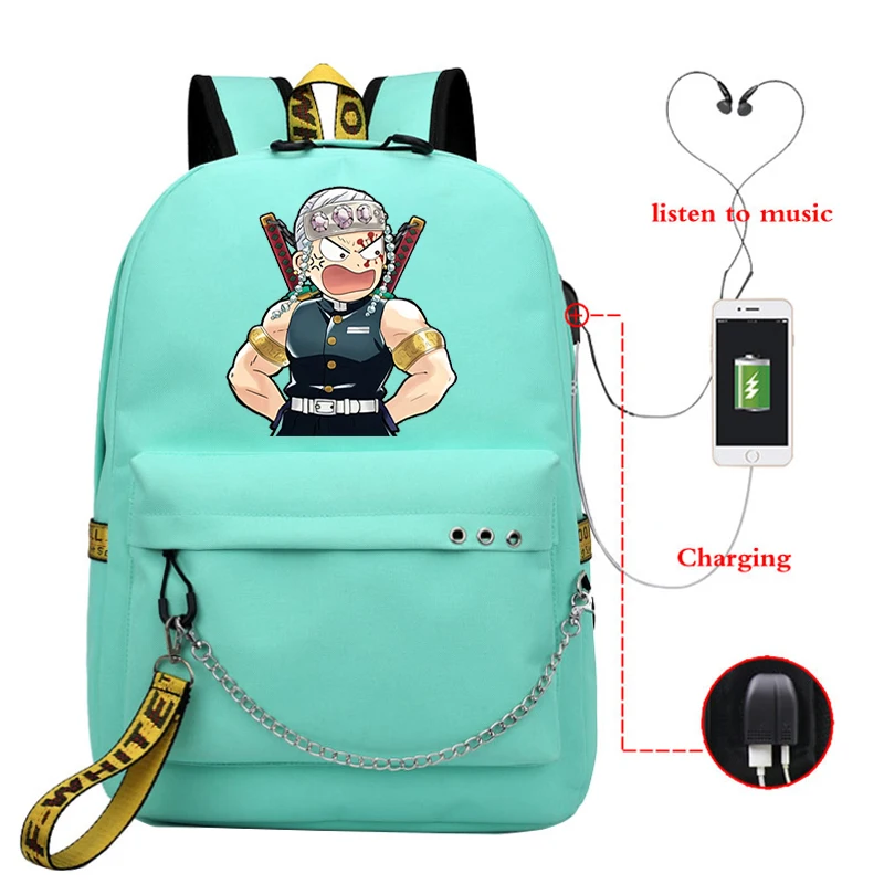 Mangá demon slayer nova mochila de viagem 2022 saco de saco de grande capacidade anime demônio slayer saco de armazenamento ao ar livre dobrável das mulheres