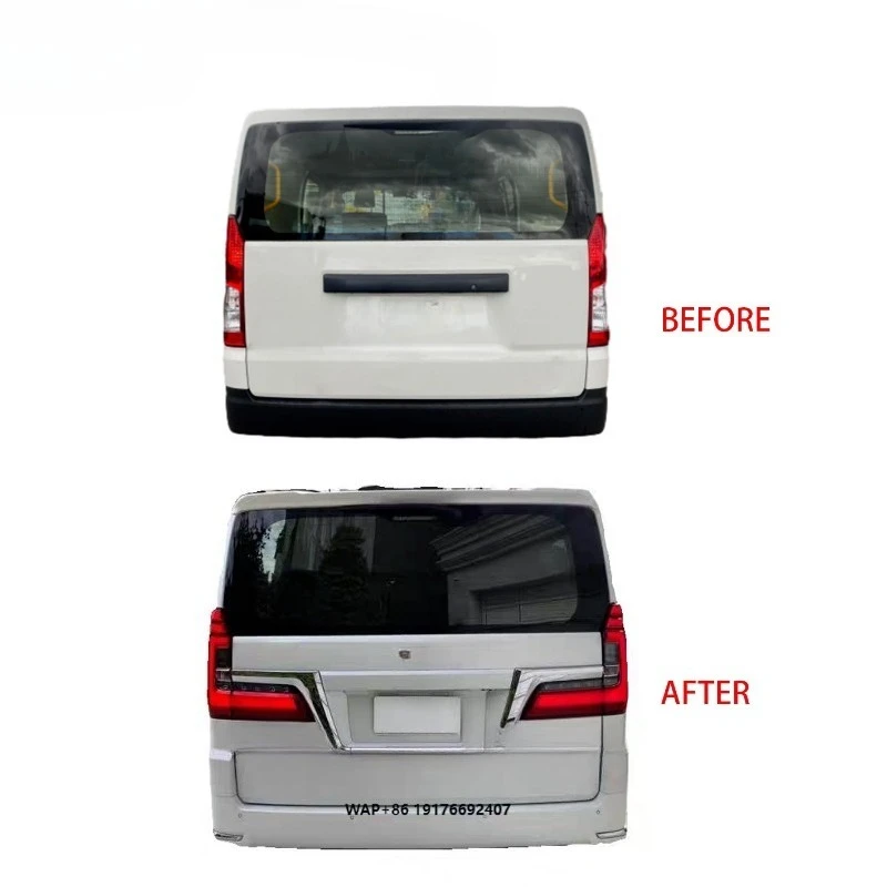 Led Body Kit Rear Bumper Cover Taillight Upgrade for  Hiace H300 to GranAce/Granvia/Majesty/HiAce Super Grandia Luxury