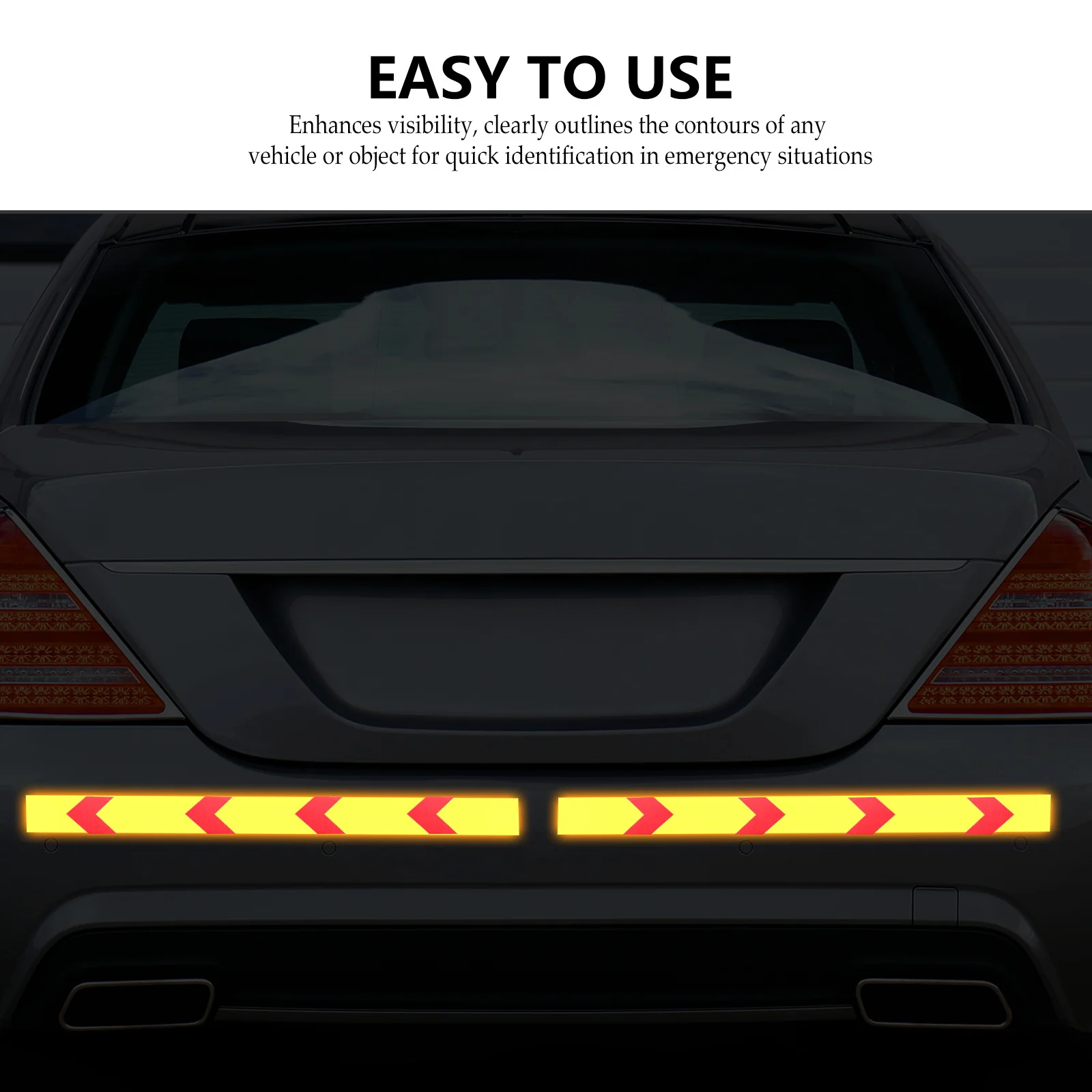 

Reflective Warning Tape Practical Safety Self Adhesive Flashing Strips Fluorescent