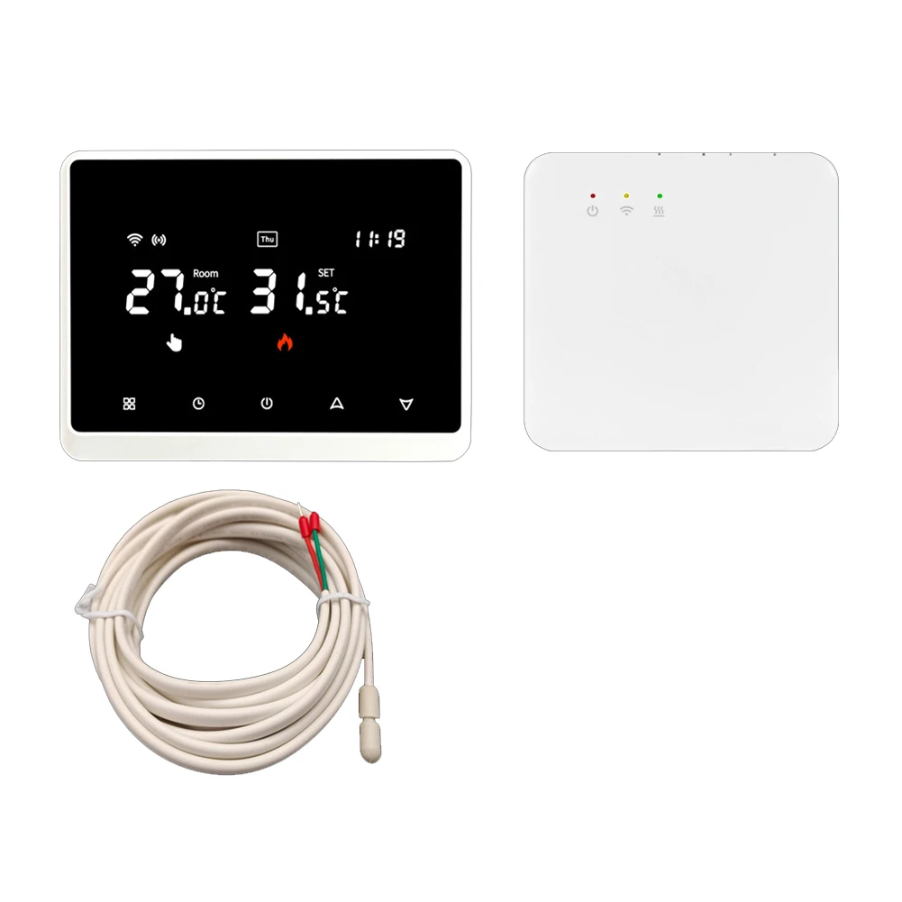 Mobile App Thermostat Programmable Thermostat Energy Efficient Heating Suitable For Gas Boiler Weekly Programmable Settings