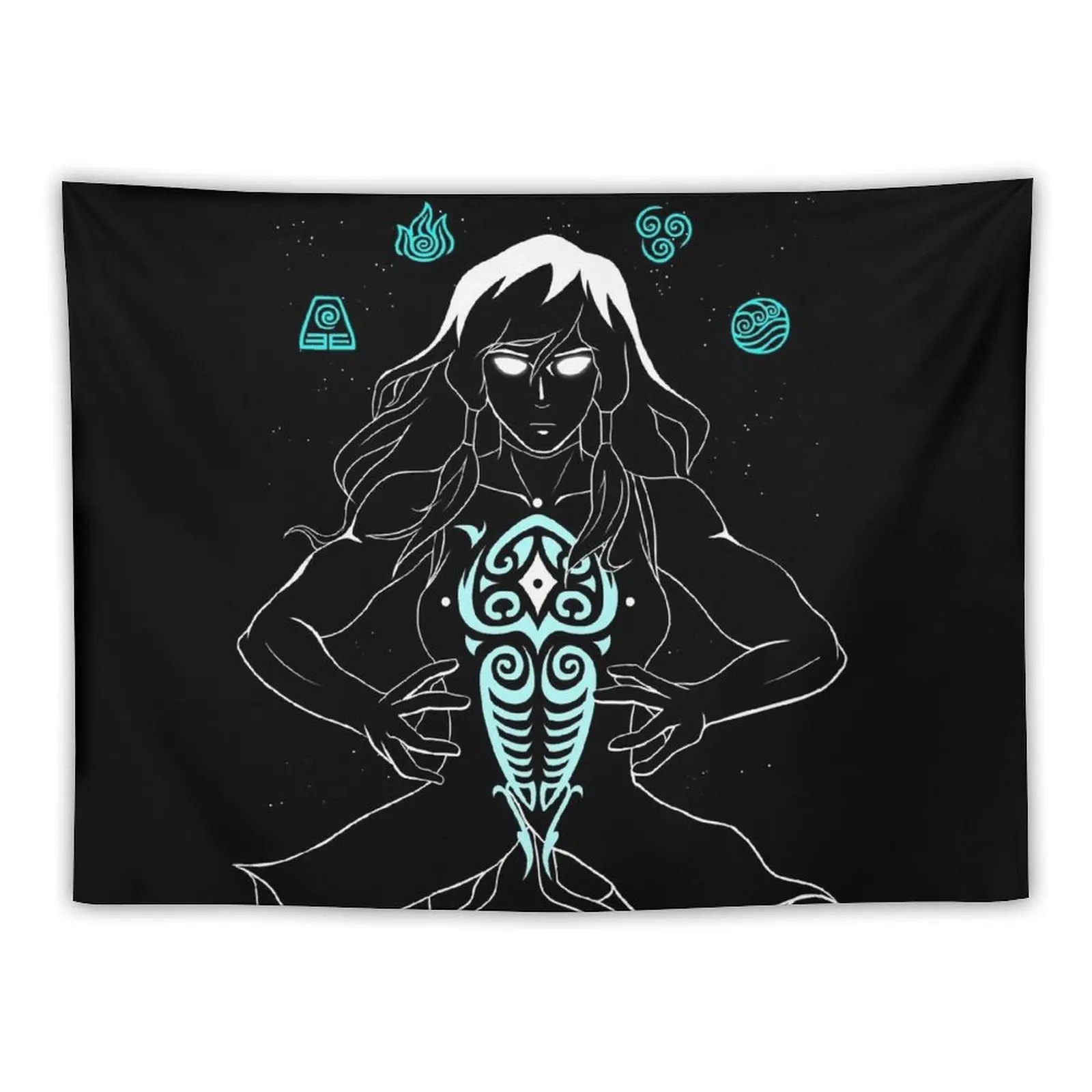 

Cosmic Korra and Raava Tapestry Home Decorations Aesthetic Bedrooms Decor Tapestry