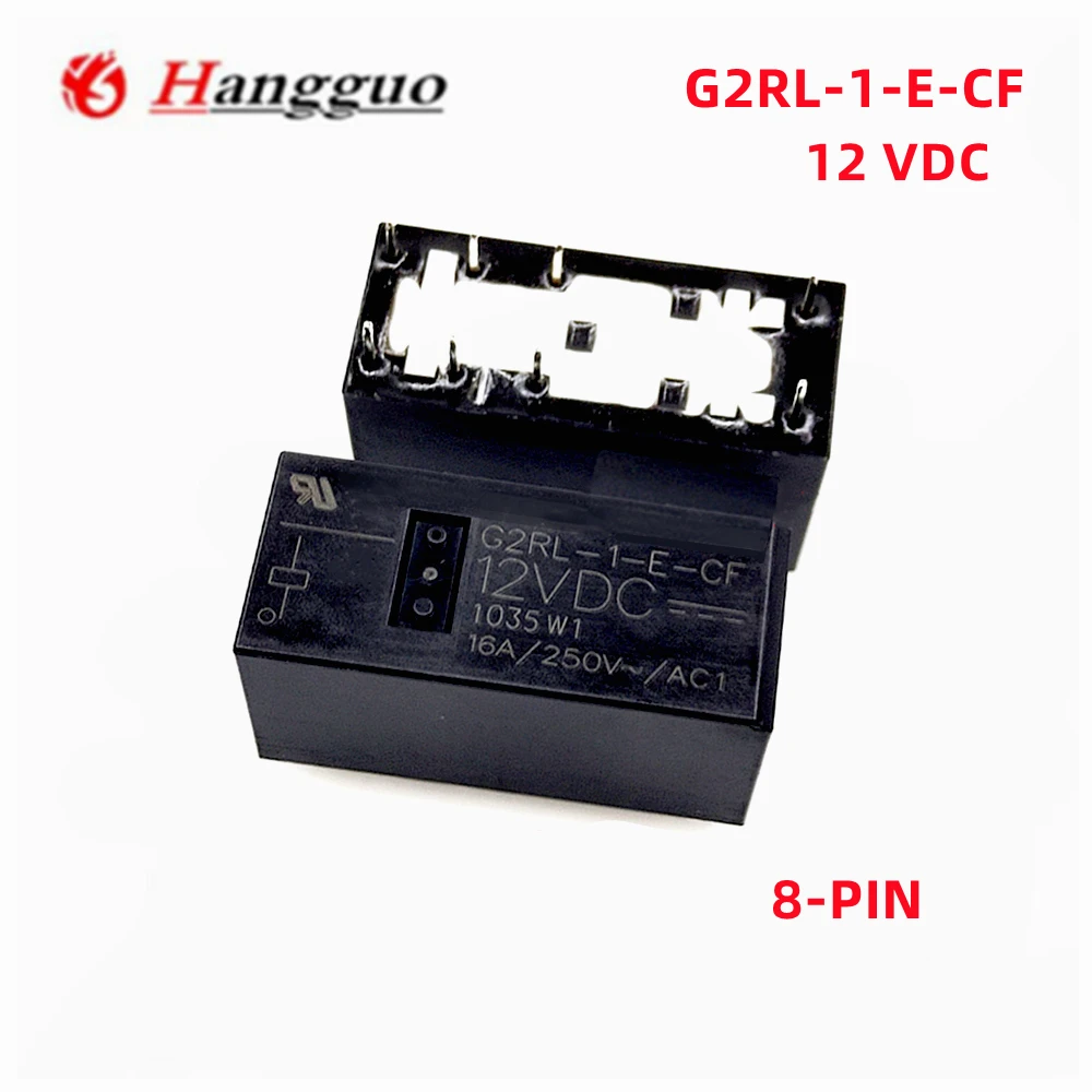 5pcs/Lot Original  Power Relay 16A 12VDC 8PINS G2RL-1-E G2RL-1-E-CF G2RL-1-E-CF-12VDC G2RL-1-E-CF-DC12V  PIN8 Best quality