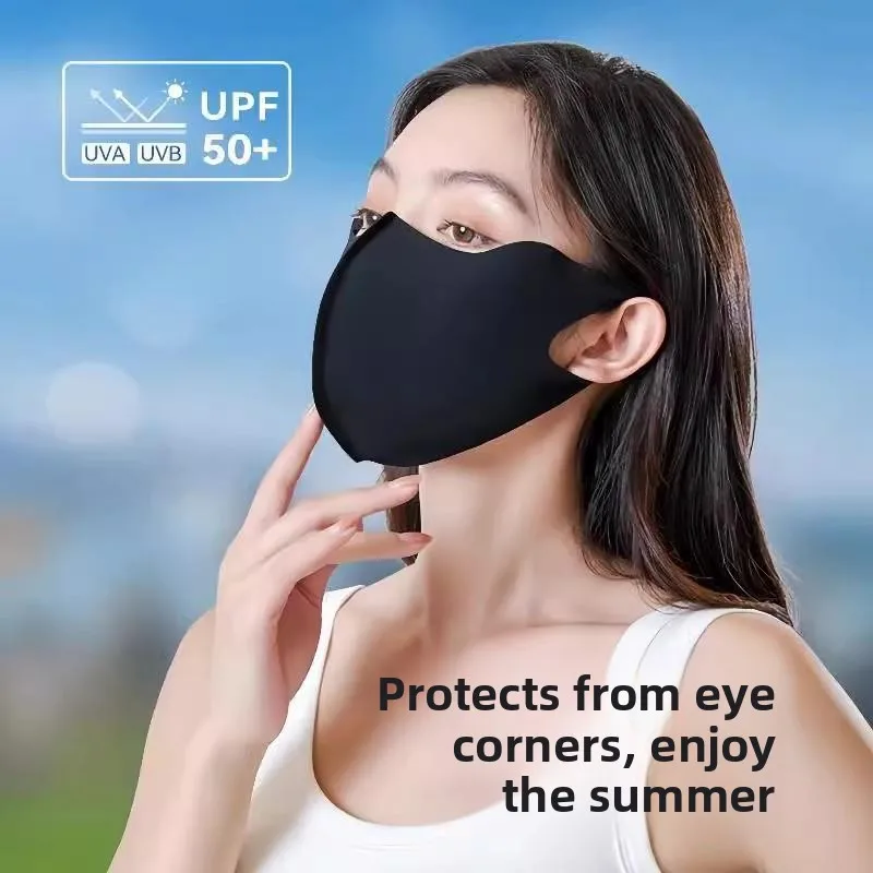 

Ice Silk Sun Protection Mask Breathable Soft Bone Support UV Protection Face Shaping Slimming Men Women New 2026 Model Eye Pr...