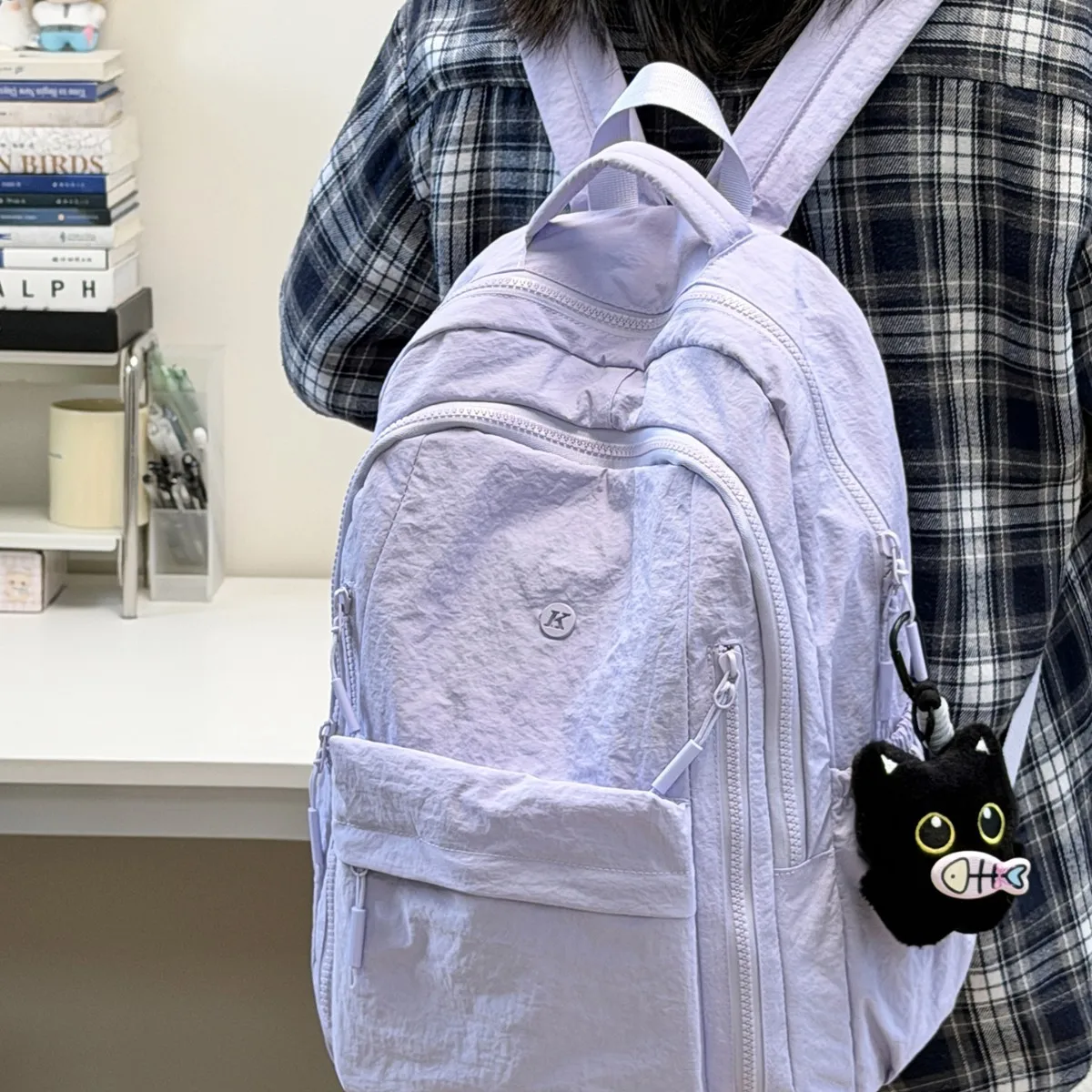 Teen Girls School Bag Lightweight School Backpack Travel Casual Daypack Fashion Rucksack Book Bag Middle High School Students