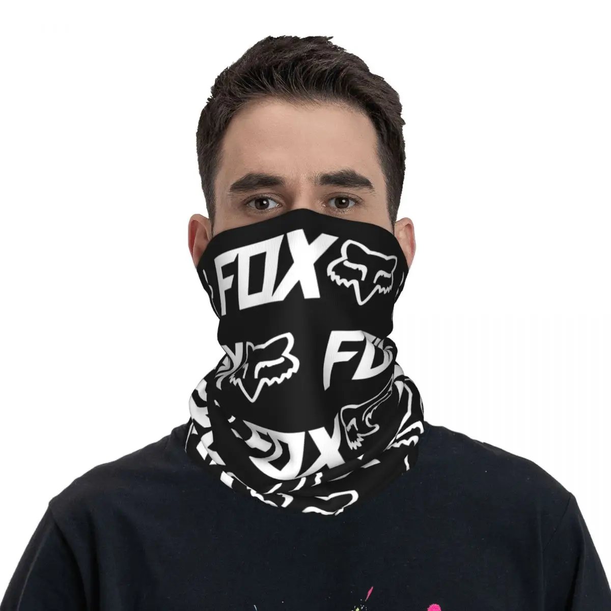 F-x Racing Motor Bandana de Motocross para adultos, polaina de cuello estampada, pasamontañas, bufanda facial, diadema multifuncional, pesca, a prueba de viento