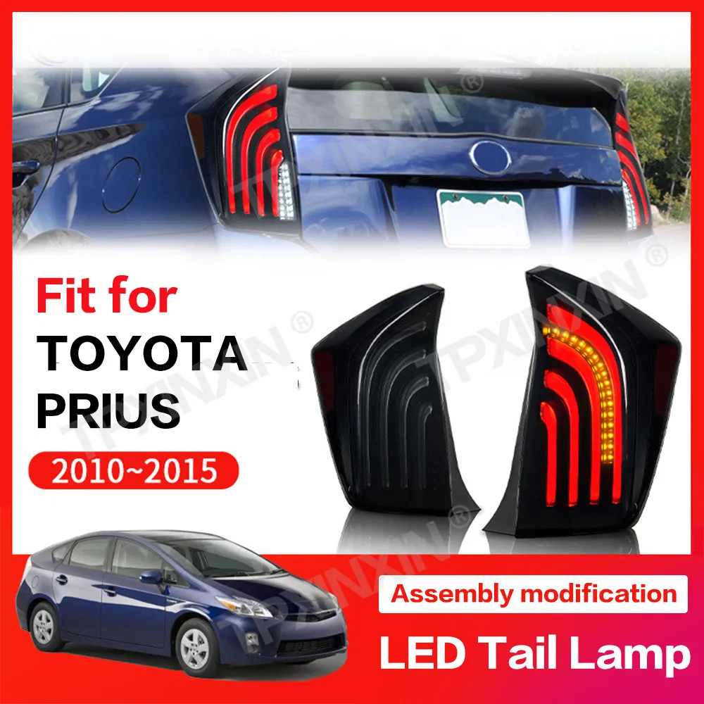 For Toyota PRIUS Prius 2010-2015 Tail Lamp LED Assembly Streaming Steering Modification Plug And Play Turn Signal DRL