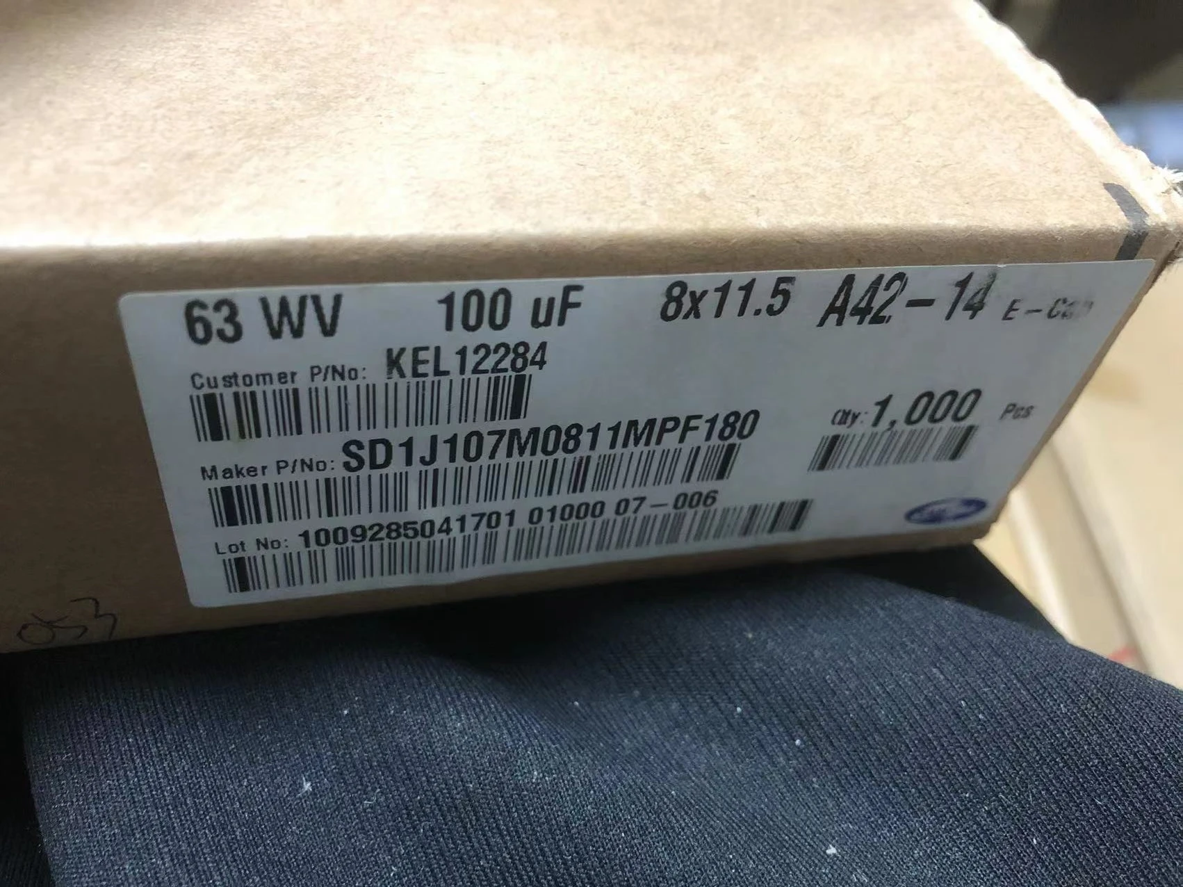 2024 100pcs Original new 100UF 63V Korea SAMWHA Electrolytic Capacitor 63V100UF 8*11.5 SD Blue Robe