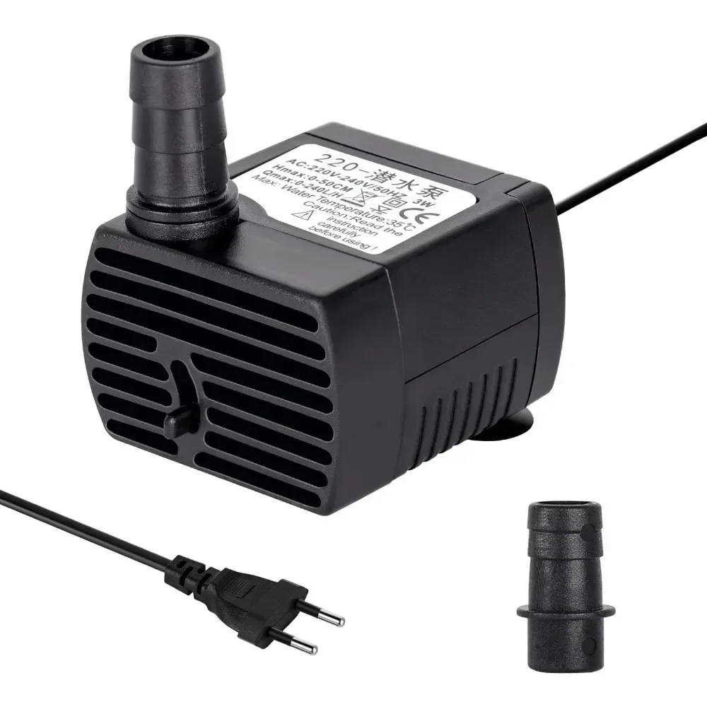 Nouvelle pompe à eau Submersible 3/5/10/15/25W EU220v US110V pour jardins aquatiques et système hydroponique fontaines de table d'aquarium Pon