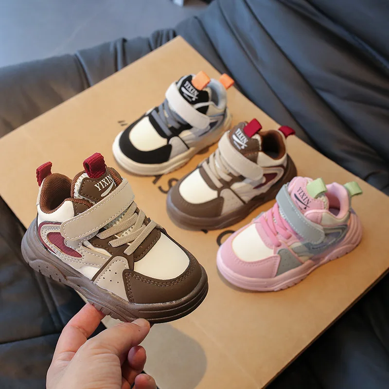 Brand Girl Sports Shoe 2025autumn New Kid Boys Sneaker Fashion Board Shoe Casual Running Shoe Versatile Kid Shoes Tenis Feminino