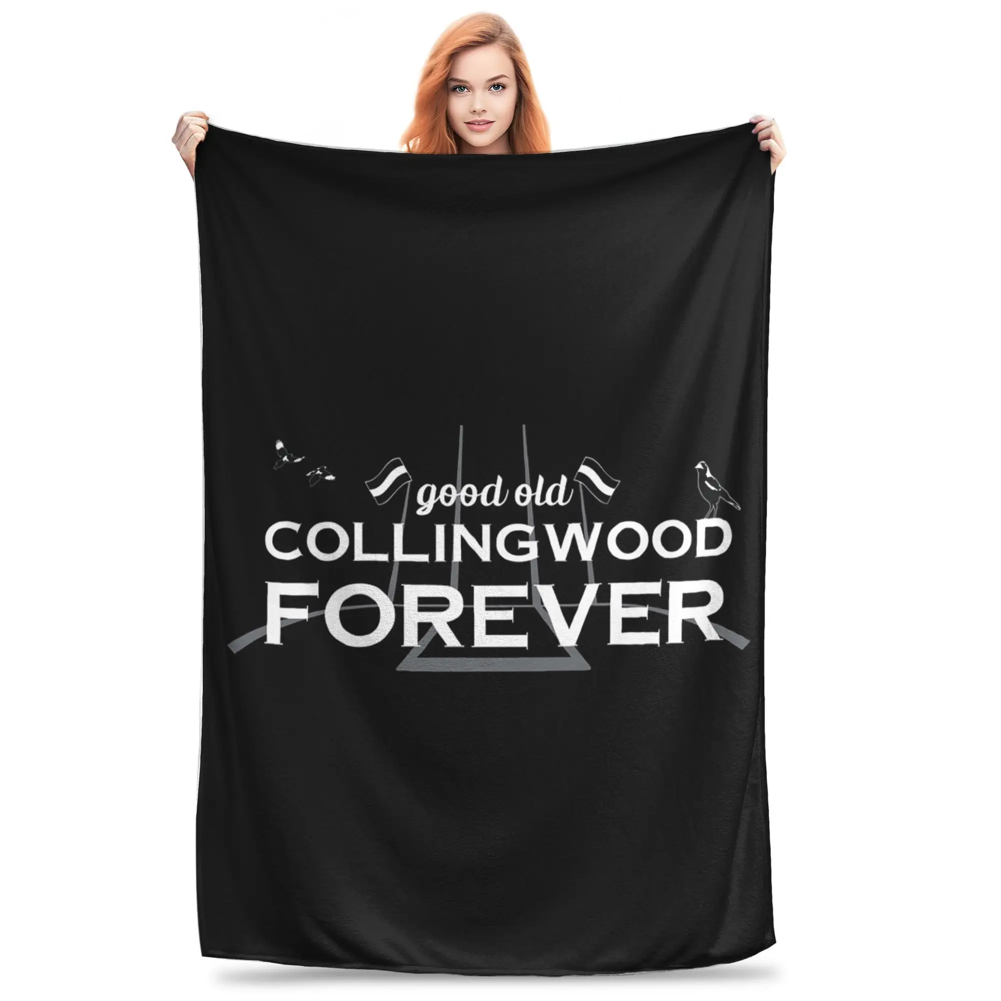 Good Old Collingwood Forever Blanket Soft Warm Flannel Throw Blanket Bedding for Bed Living room Picnic Travel Home Sofa