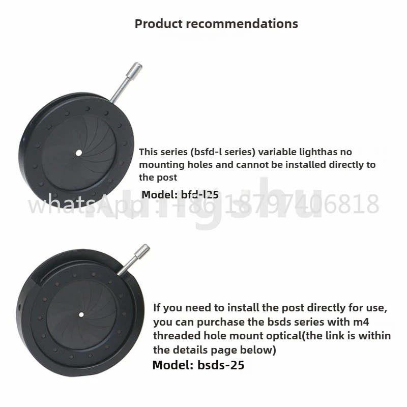 Serie BSFD-L, diaframma variabile a quadrante