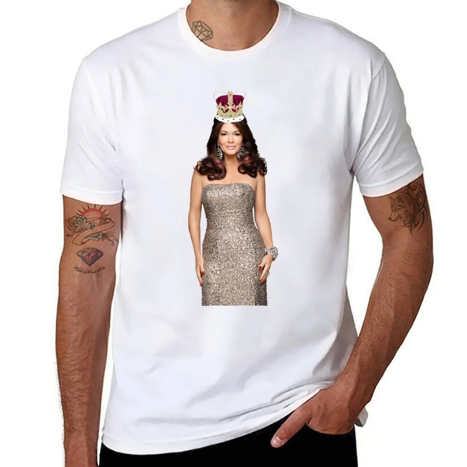 

LVP CROWN - Lisa Vanderpump Crown Plain T-Shirt black cotton t-shirt plain for man package t shirts cotton 100% T-Shirt