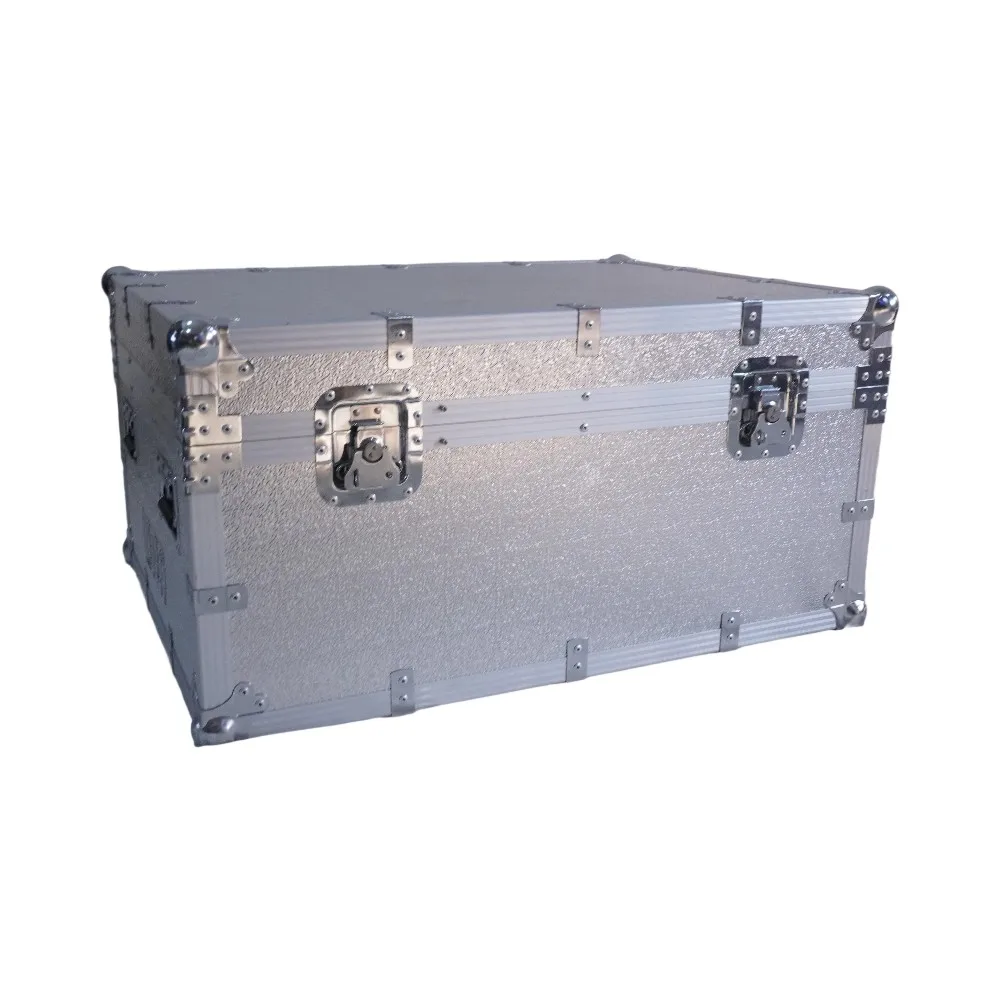 Silver Aluminum Alloy Flight Case Large 605x400x400mm Heavy Duty Waterproof Shockproof for Equipment Tools - Custom Logo OEM