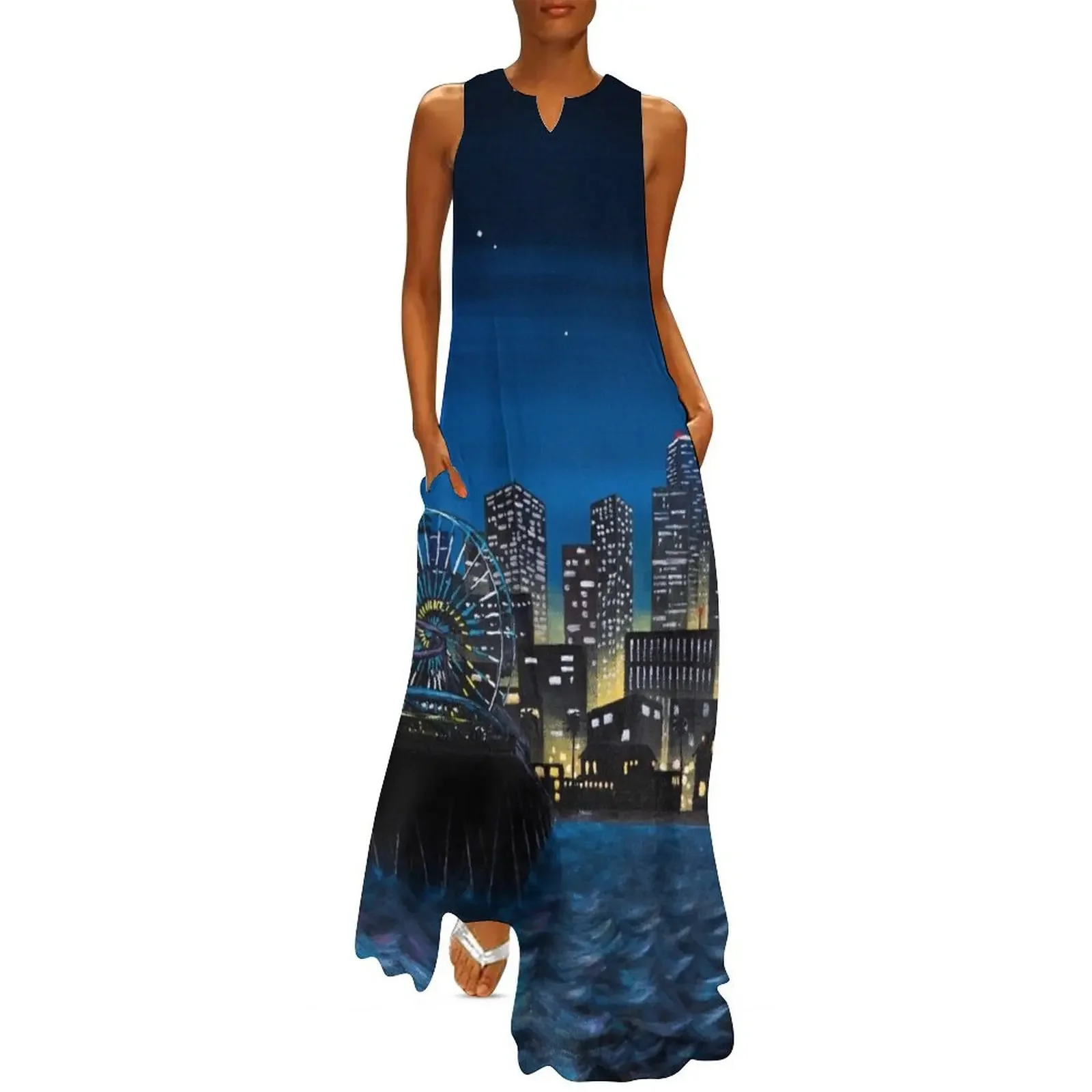 

Del Perro Long Dress Womens dresses Woman clothes wedding guest dress 2025 Evening dresses Dress