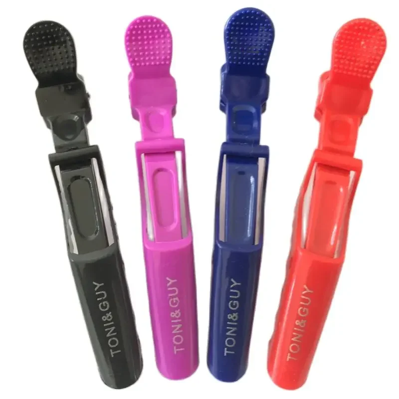 6Pcs Plastic Crocodile Hair Grip Clips Salon Hair Sectioning Clips Hairdressing Cutting Clamps 4 color