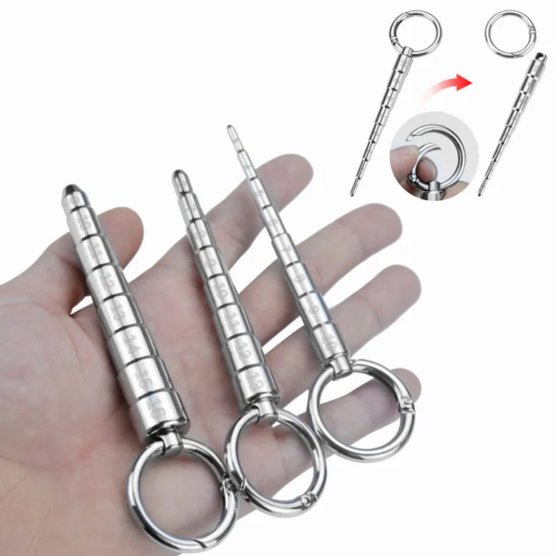 Stainless Steel Penis Plug for Male Masturbation Urethral Sounding Horse Eye Stick Urethral Dilator Prostate Stimulation Sex Toy