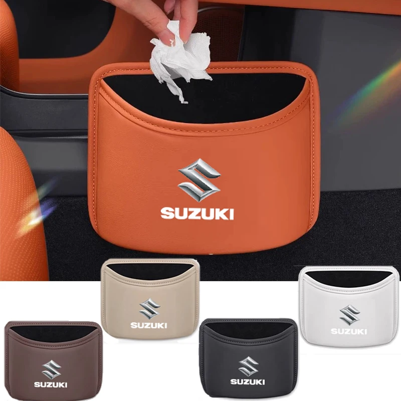 Lixeira Organizadora Multifuncional para Carro, Caixa de Armazenamento para Suzuki Swift Jimny SX4 S-Cross Samurai Grand Vitara XL Alto Liana Ignis