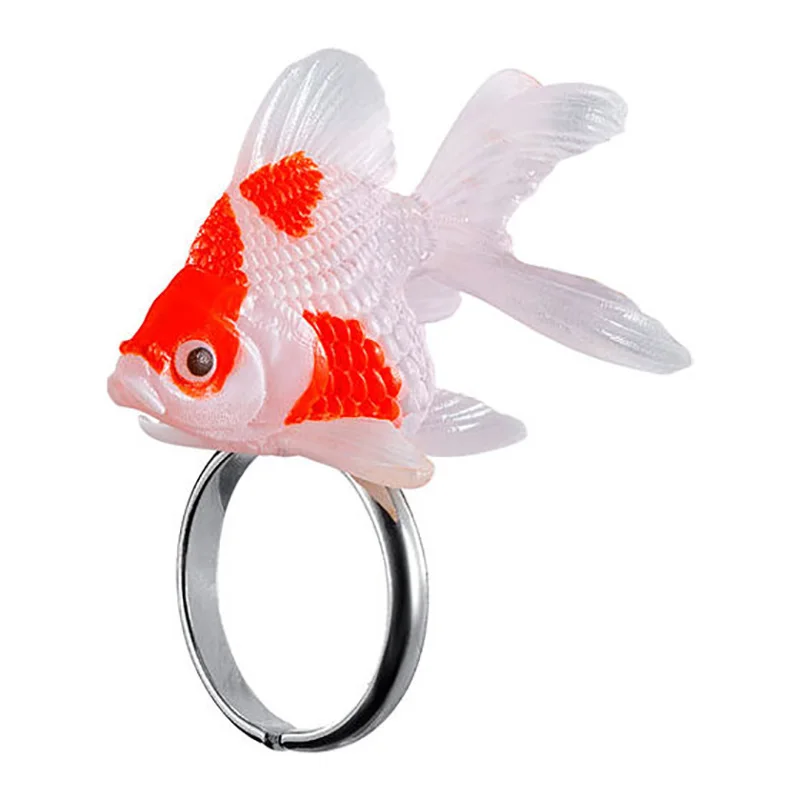 Bandai Genuine Cute Goldfish Ring Series Gashapon Toys ciotola per pesci rossi tartaruga brasiliana decorazione creativa ornamento giocattoli