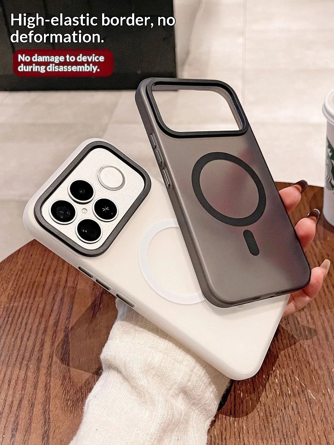 Para XiaoMi POCO F8 Ultra Funda de lujo minimalista luz magnética arena hielo niebla PC Funda para pocoF8Pro Funda a prueba de golpes