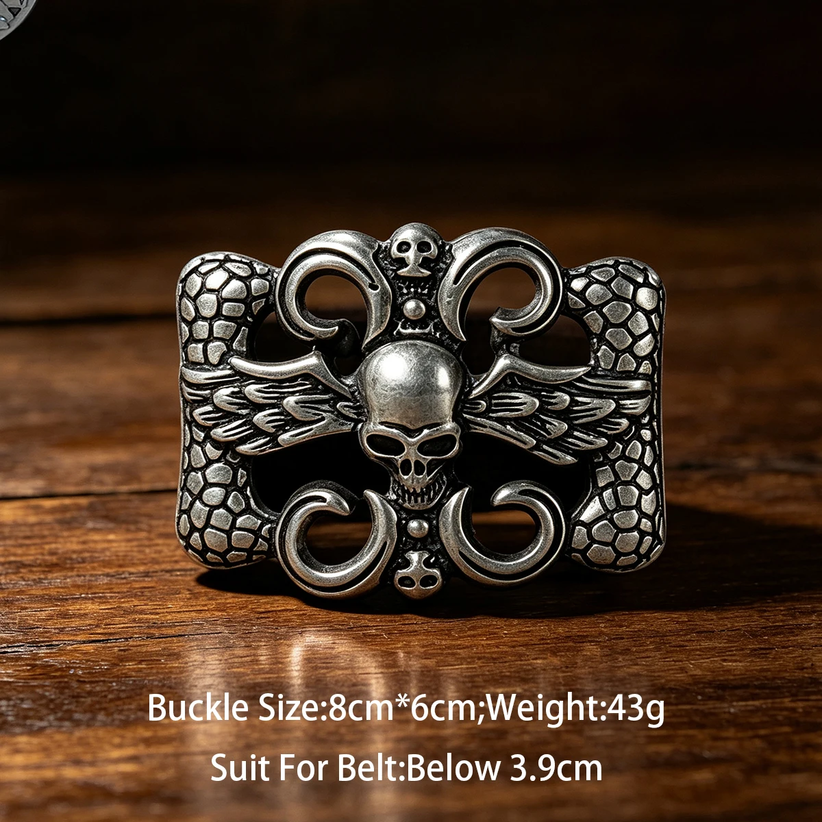 Western Cowboy Vintage Zinc Alloy Large Skull head belt buckle Hot motor belt buckle jeans gift belt buckle for Men Women