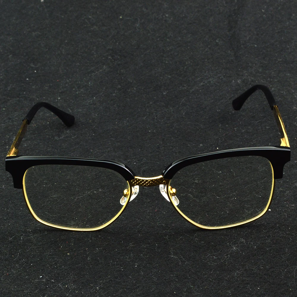 

Титановые очки для чтения в полной оправе с винтажной квадратной оправой, от +0,75 до +4, диоптрий, классический черный и золотой дизайн