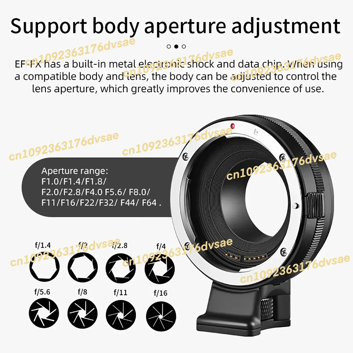 

2025ALTSON EF-FX Camera Lens Adapter Ring Auto for EF EF-S Lens To FUJIFILM X Mount Camera X T1 XT3 XT4 X Pro