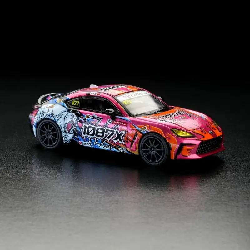 XCARTOYS Car Toys for Boys POPRACE Alloy 1/64 Simulation Latte Coupe Collection Ornament Miniature Toyota GR86 Racing Model