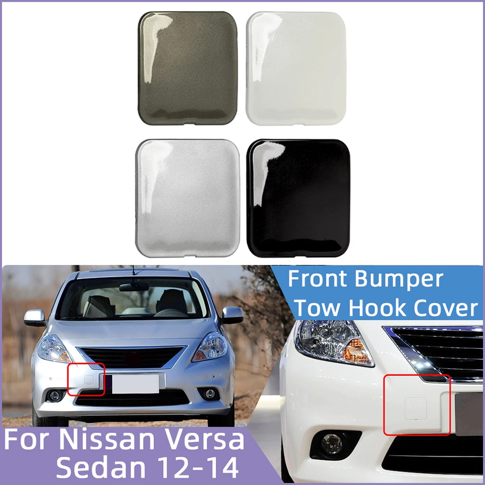 Front Bumper Tow Hook Eye Cover Cap For Nissan Versa Sedan 2012 2013 2014 622A0-3BA0H 622A03BA0H Towing Hauling Trailer Lid