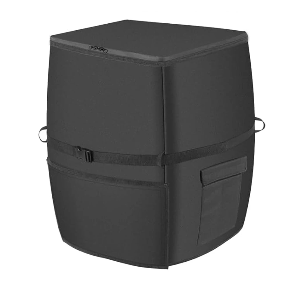 

Bathtub Spa Heater Pump Cover Waterproof with Storage Pocket Black 210D Oxford Fabric for Spa Heater Protection