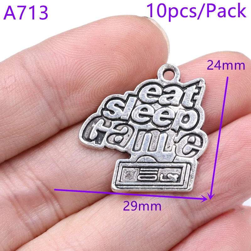 1 Pack Mixed Silver Plated Hip Hop Style Game Console Mouse Laptop Gamepad Pendant DIY Charms For Jewelry Crafts Making P1111