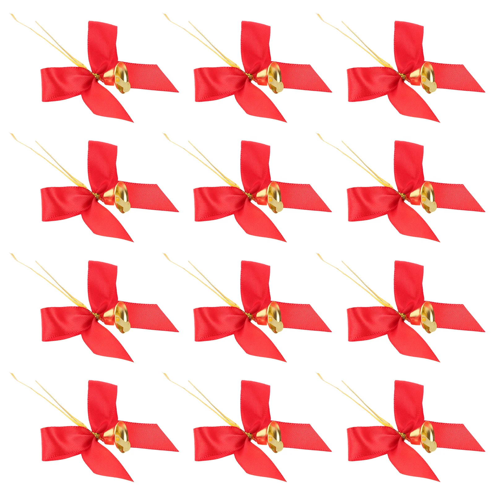 

12Pcs Christmas Tree Hanging Bow Ornaments Red Bow Decorations Bells Festive Holiday Decor Indoor Crafts Christmas Decoration